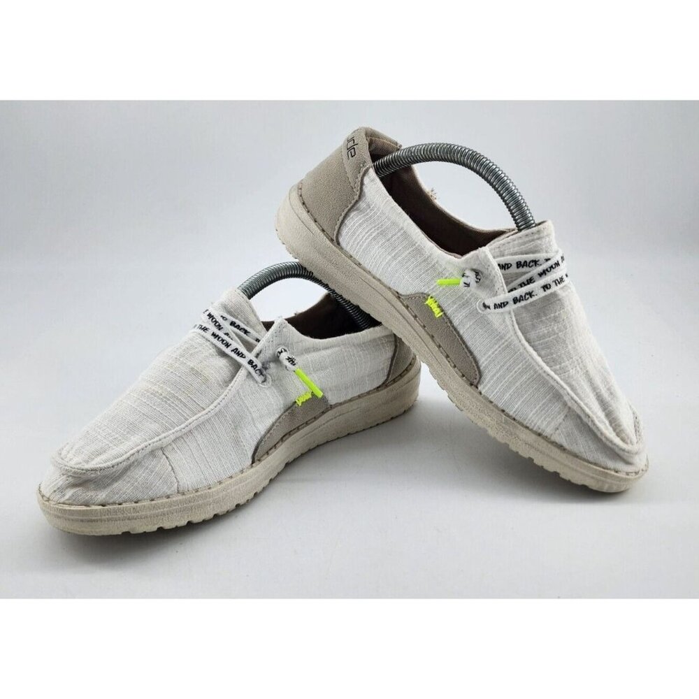 Hey Dude Women's Wendy Star White Slip On Casual Lightweight Loafer Shoes Size 7 - Picture 8 of 13